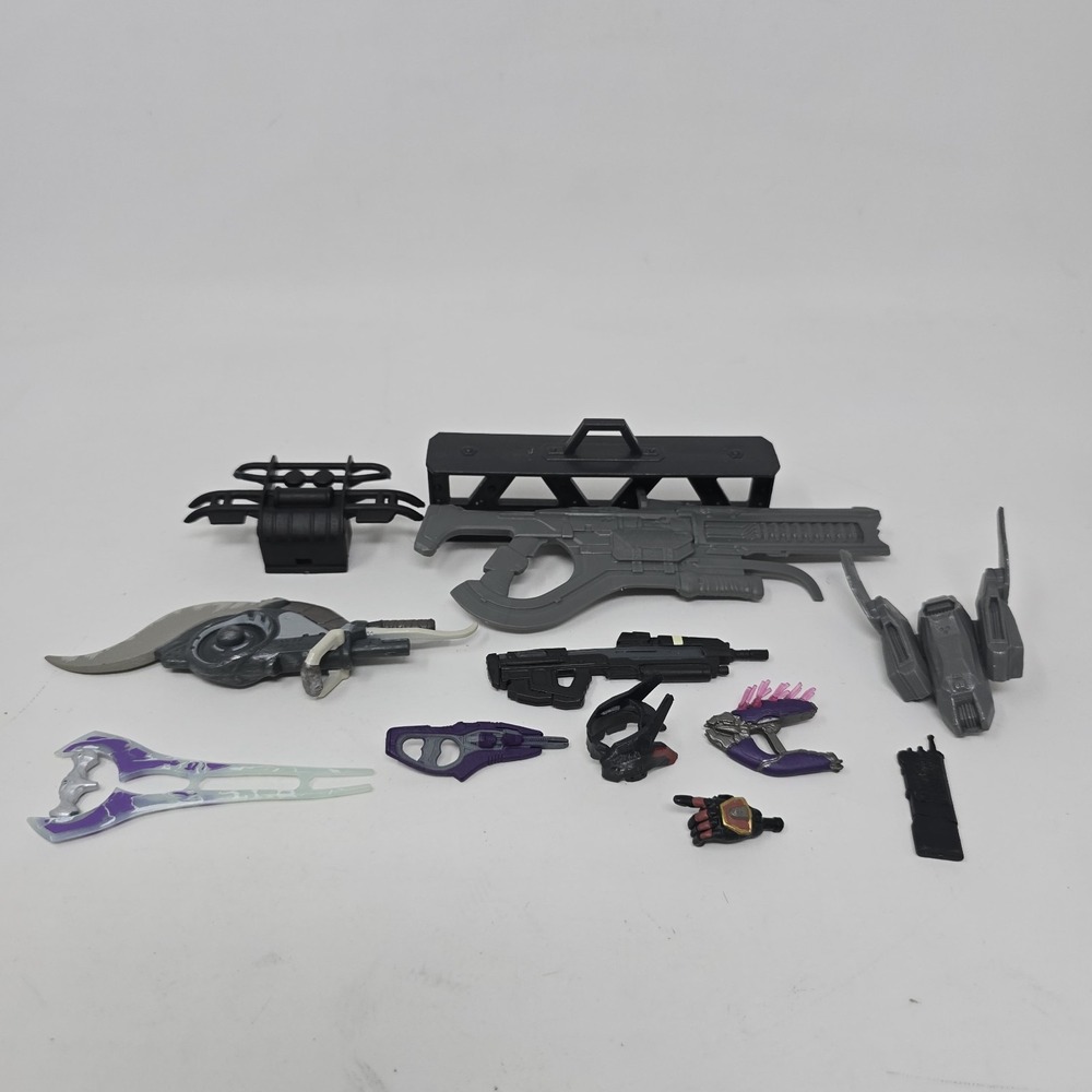 World Of Halo Jazwares Action Figure Weapon Lot UNSC Covent Brutes